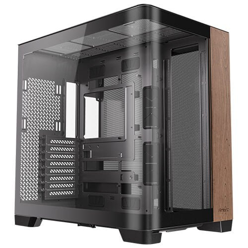 Antec C8 Curve Wood Wide Angle Curve Glass Dual Chamber Full Tower EATX PC Case