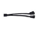 Silverstone CPF01 Sleeve One to Two PWM Fan Splitter Cable 100mm Black