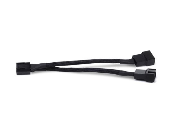 Silverstone CPF01 Sleeve One to Two PWM Fan Splitter Cable 100mm Black