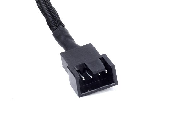 Silverstone CPF01 Sleeve One to Two PWM Fan Splitter Cable 100mm Black