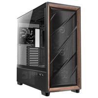 Antec FLUX PRO Walnut Wood Black High Airflow Temp Disp Full Tower EATX PC Case