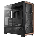Antec FLUX PRO Walnut Wood Black High Airflow Temp Disp Full Tower EATX PC Case