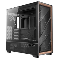 Antec FLUX PRO Walnut Wood Black High Airflow Temp Disp Full Tower EATX PC Case