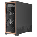Antec FLUX PRO Walnut Wood Black High Airflow Temp Disp Full Tower EATX PC Case