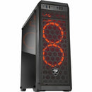Cougar MX330-F Elegant Mid Tower PC Case 5x FANS Front USB 5x Drive Bays Black
