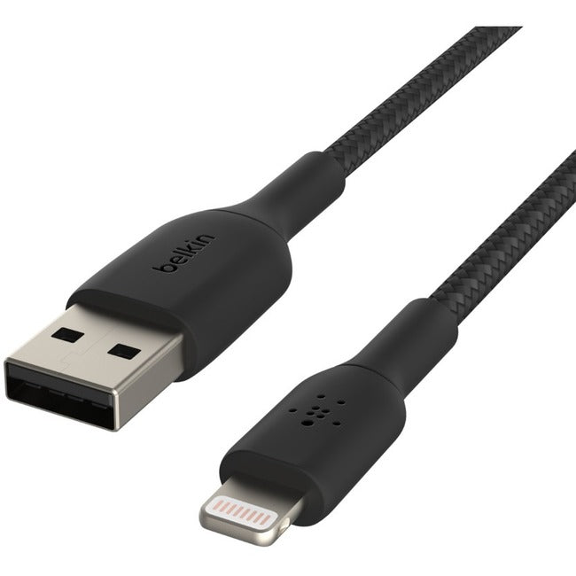 Belkin CAA002BT1MBK BoostCharge Braided USB-A Cable (1 meter / 3.3 foot, Black)