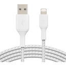 Belkin CAA002bt1MWH Braided USB-A Cable (1m / 3.3ft, White)