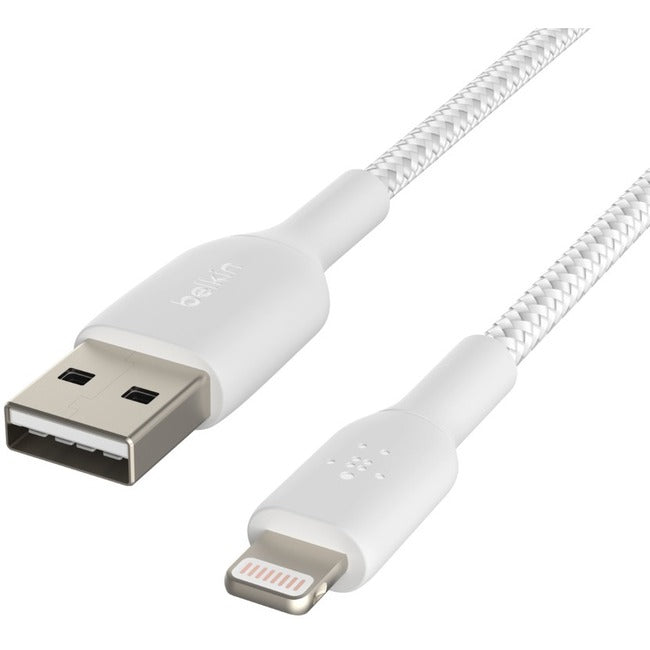 Belkin CAA002bt1MWH Braided USB-A Cable (1m / 3.3ft, White)