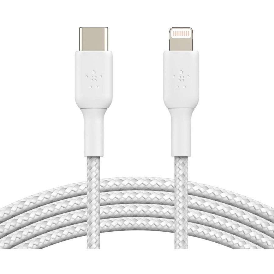 Belkin CAA004bt1MWH BoostCharge Braided USB-C Cable (1 meter / 3.3 foot, White)