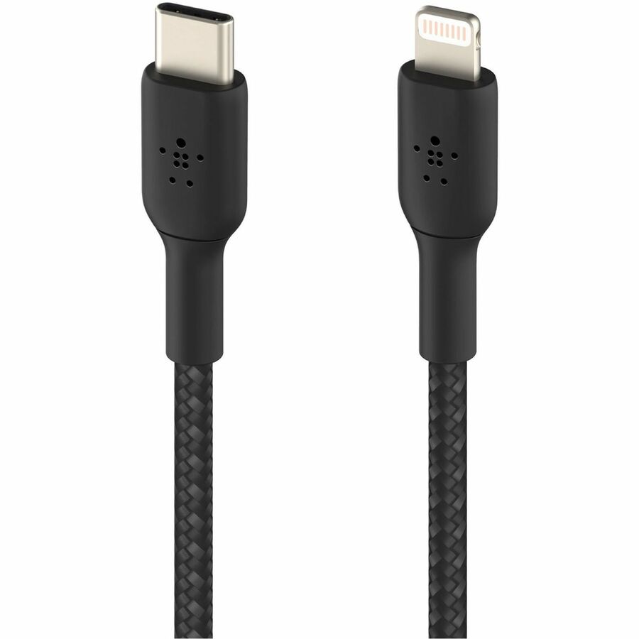Belkin CAA004bt2MBK 30W USB-C to Cable - Nylon, Braided - M/M - 2m/6.6ft