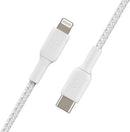 Belkin CAA004BT2MWH Braided USB-C to Cable (2m / 6.6ft, White)
