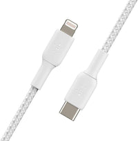Belkin CAA004BT2MWH Braided USB-C to Cable (2m / 6.6ft, White)