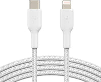 Belkin CAA004BT2MWH Braided USB-C to Cable (2m / 6.6ft, White)