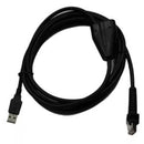 Datalogic CAB-440 Cable, USB, Type A, External Power, Straight, CAB-440, 8 ft