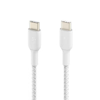 Belkin CAB004BT1MWH Braided USB-C to USB-C Cable (1m / 3.3ft, White)