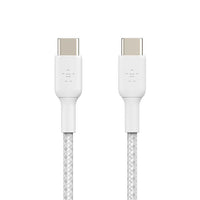 Belkin CAB004BT1MWH Braided USB-C to USB-C Cable (1m / 3.3ft, White)