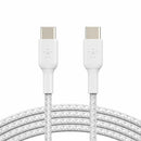 Belkin CAB004bt2MWH BoostCharge Braided USB-C to USB-C Cable - 6.60 ft