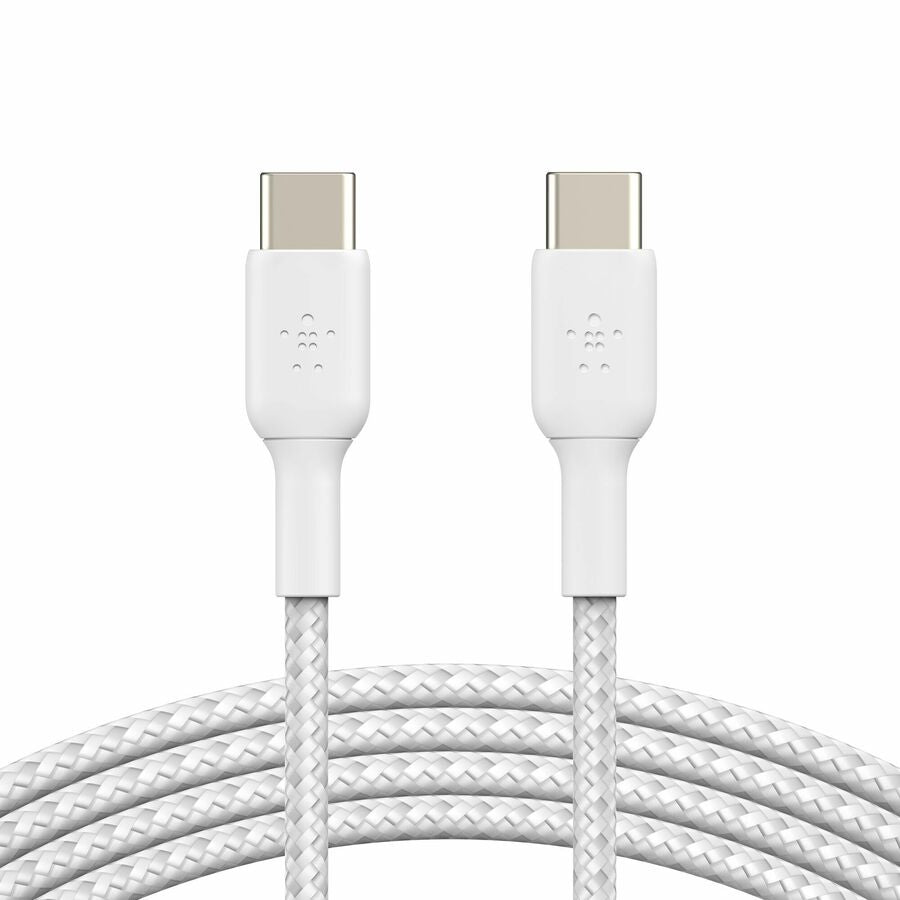 Belkin CAB004bt2MWH BoostCharge Braided USB-C to USB-C Cable - 6.60 ft