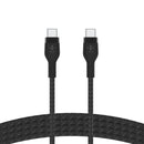 Belkin CAB011BT2MBK - 60W USB-C to USB-C Cable - 480 Mbps - Silicone, Braided