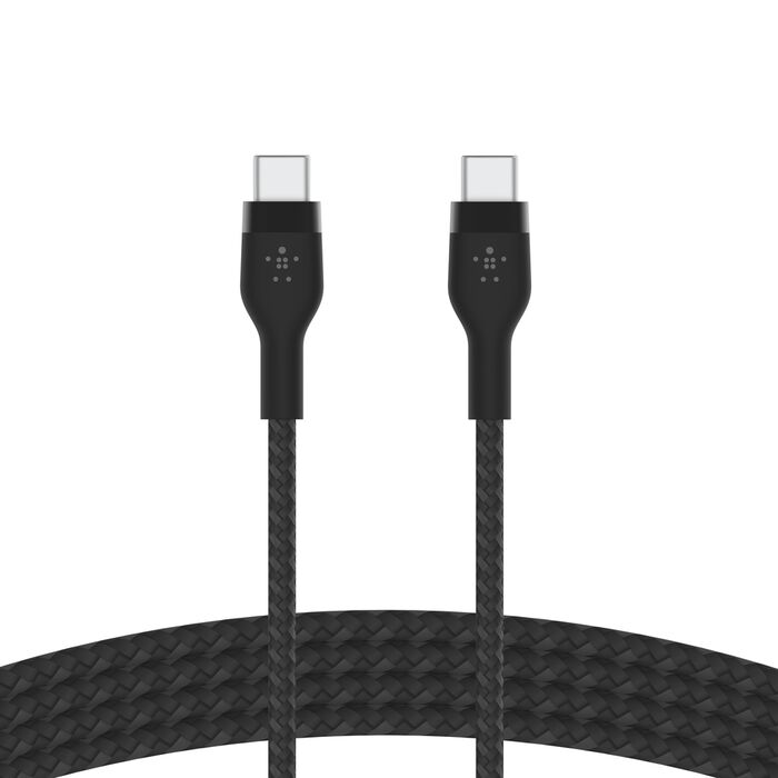 Belkin CAB011BT2MBK - 60W USB-C to USB-C Cable - 480 Mbps - Silicone, Braided
