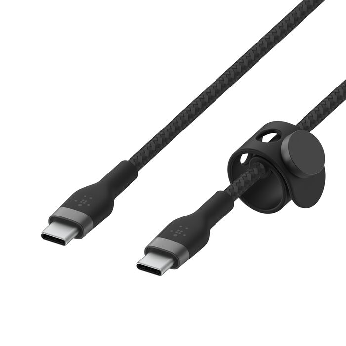 Belkin CAB011BT2MBK - 60W USB-C to USB-C Cable - 480 Mbps - Silicone, Braided