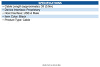 Ingenico CAB350898 5V USB Type A Powered Cable 3ft