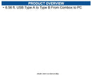 Ingenico CAB351037 6.56 ft. USB Type A to Type B From Combox to PC