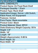 StarTech CABSHELFV 2U 16in Universal Vented Rack Mount Cantilever Shelf