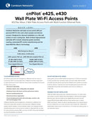 Cambium Networks PL-E425H00A-US 802.11ac Wave 2 Indoor Wall Plate Access Point