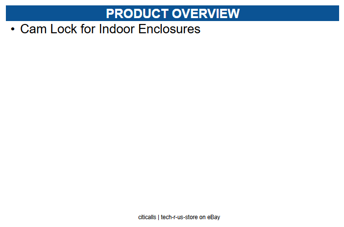 Altronix CAM1 Cam Lock for Indoor Enclosures