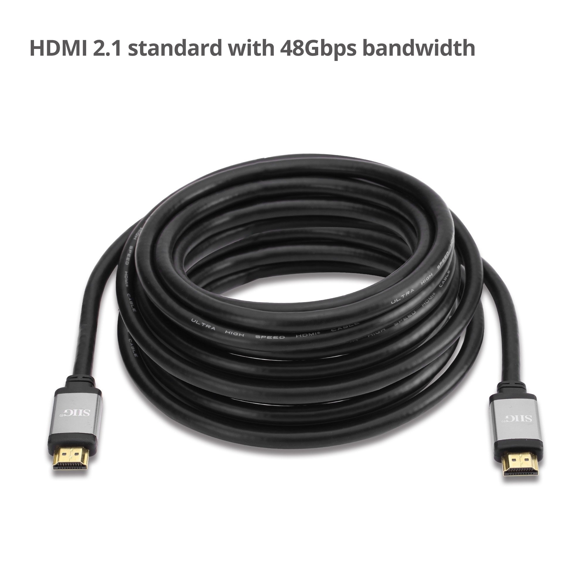 SIIG CB-H21111-S1 Ultra High Speed Video Cable 16feet up to 8K 60Hz Black