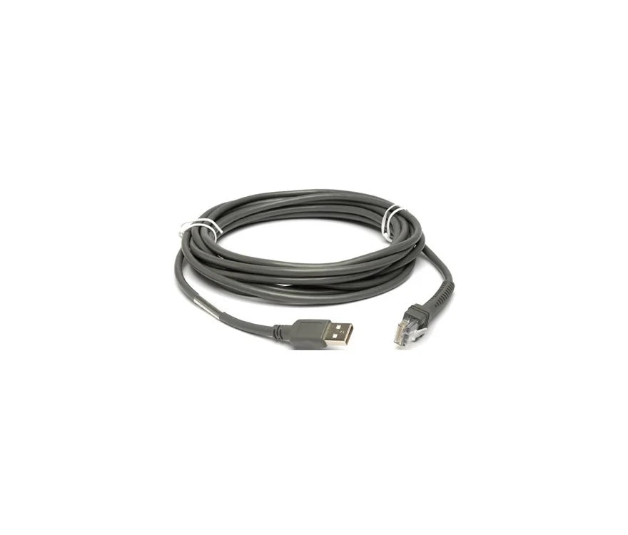 Zebra CBA-U10-S15ZAR Cable, USB: Series A Connector, 15ft. 4.6m Straight