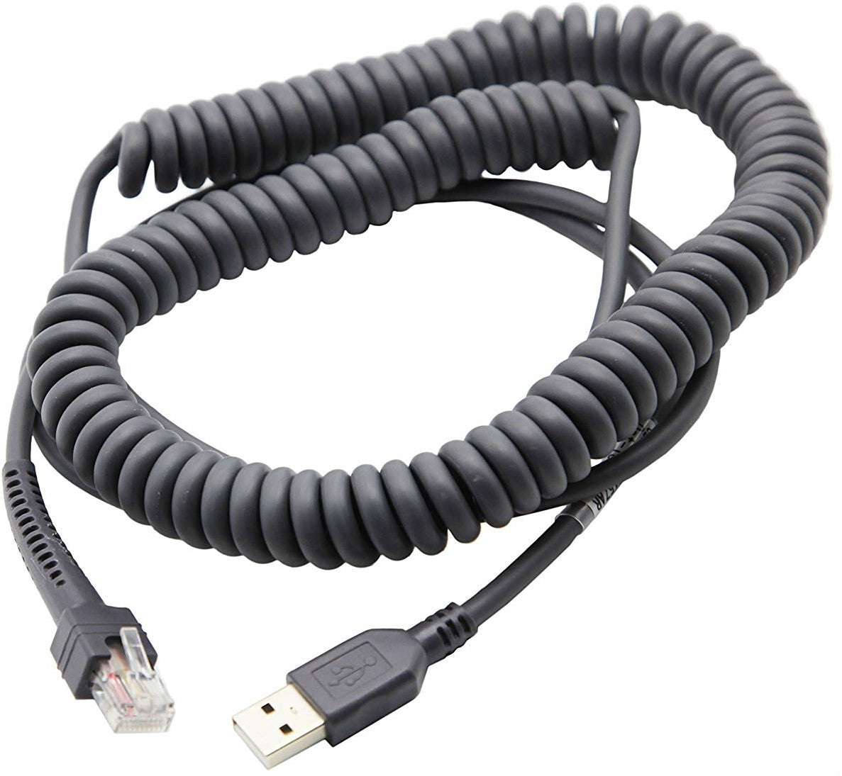 Zebra CBA-U12-C09ZAR Cable, USB: Series A Connector, 9ft. 2.8m Coiled