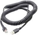 Zebra CBA-U12-C09ZAR Cable, USB: Series A Connector, 9ft. 2.8m Coiled
