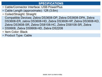 Zebra CBA-U55-S12PAR USB Data Transfer Cable - 12 ft
