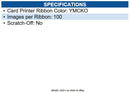 Evolis CBGP0001C Consumable Pack For 100 Color Prints