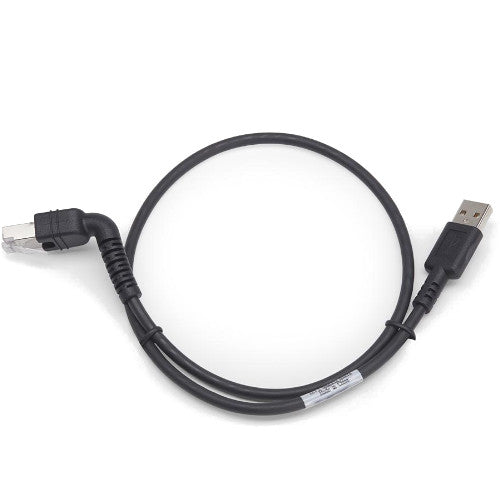 Zebra CBL-U20255-01 DS55: USB Cable: 2 ft. w/ Right Angle Connector 2 ft USB
