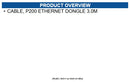 VeriFone CBL435-004-01-A CABLE, P200 ETHERNET DONGLE 3.0M