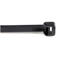 StarTech CBMZT8B 8" Cable Ties - Black Large Nylon/Plastic Zip Tie