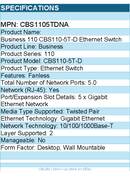 Cisco CBS1105TDNA Business 110 CBS110-5T-D Ethernet Switch