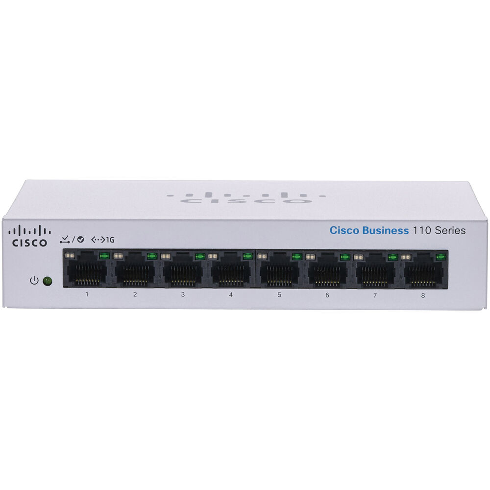 Cisco CBS110-8T-D-NA 110 CBS110-8T-D Ethernet Switch - 8 Ports - 2 Layer