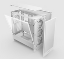 NZXT CC-H52FW-R1 Computer Case - H5 FLOW RGB Mid Tower Ultra-Clear TG White
