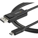StarTech CDP2DP1MBD 3ft (1m) USB C to DisplayPort 1.2 Cable 4K 60Hz - Black