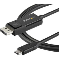 StarTech CDP2DP2MBD 6ft (2m) USB C to DisplayPort 1.2 Cable 4K 60Hz