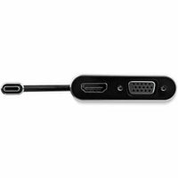 StarTech CDP2HDVGA USB C to VGA and Video Adapter - Aluminum - USB-C Multiport