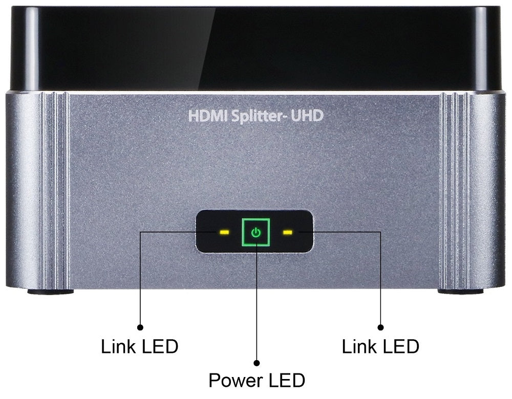 SIIG CE-H22K12-S1 Premium 2-Port Video Splitter with EDID - 4Kx2K 60Hz