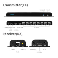 SIIG CE-H24811-S1 8PT Video Splitter Over Cat6 Extender with IR 40M Brown Box