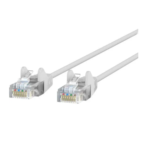 Belkin CE001B10-WHT-S 10 ft CAT6 Slim Gigabit Snagless UTP Ethernet Cable -White