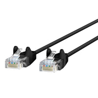 Belkin CE001B25-BLK-S 25 ft CAT6 Slim Gigabit Snagless UTP Ethernet Cable -Black