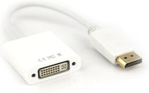 VCOM CG602S-6INCH-WHITE - DisplayPort adapter - DisplayPort (M) to DVI-I (F)